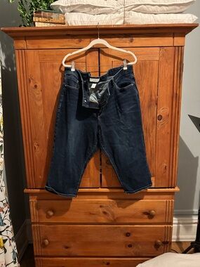 Lane Bryant Dark Indigo Denim pedal pushers